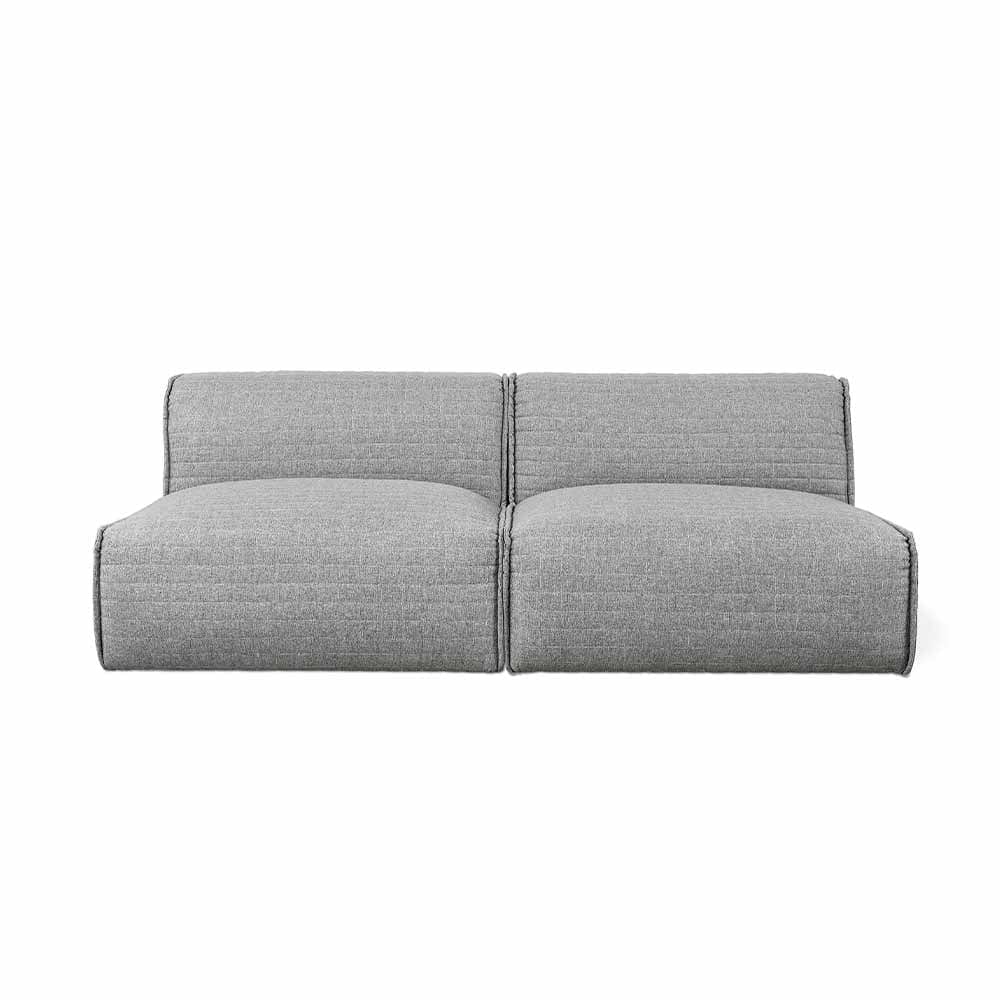 Gus* Modern Nexus, sofa confortable de 2 places, en tissu, parliament stone