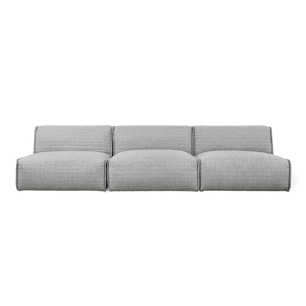 Gus* Modern Nexus, sofa 3 places confortable et spacieux, en tissu, parliament stone