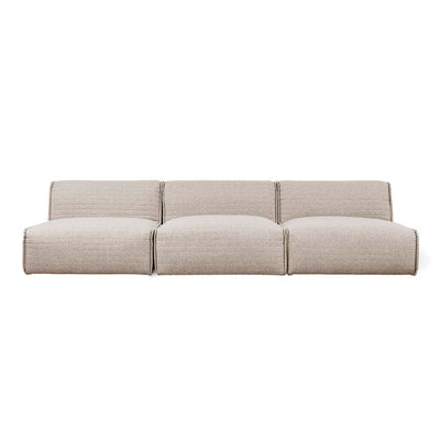 Gus* Modern Nexus, sofa 3 places confortable et spacieux, en tissu, parliament coffee