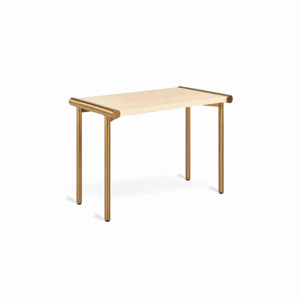 Gus* Modern Manifold, table d'appoint, en acier et bois, frêne / laiton