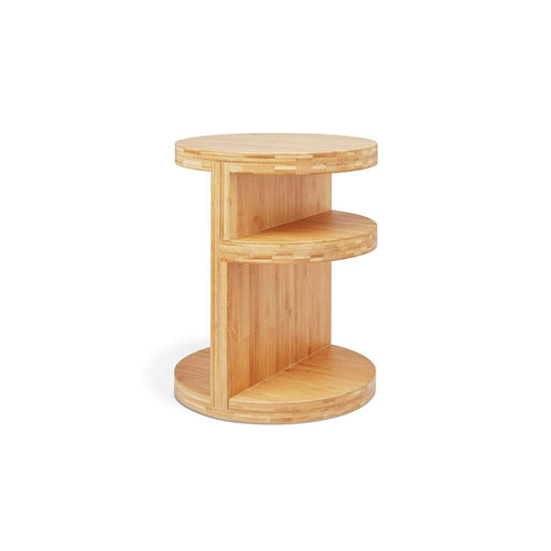 Gus* Modern Monument, table d'appoint avec rangement pouvant servir de tabouret, en contreplaqué de bambou, naturel