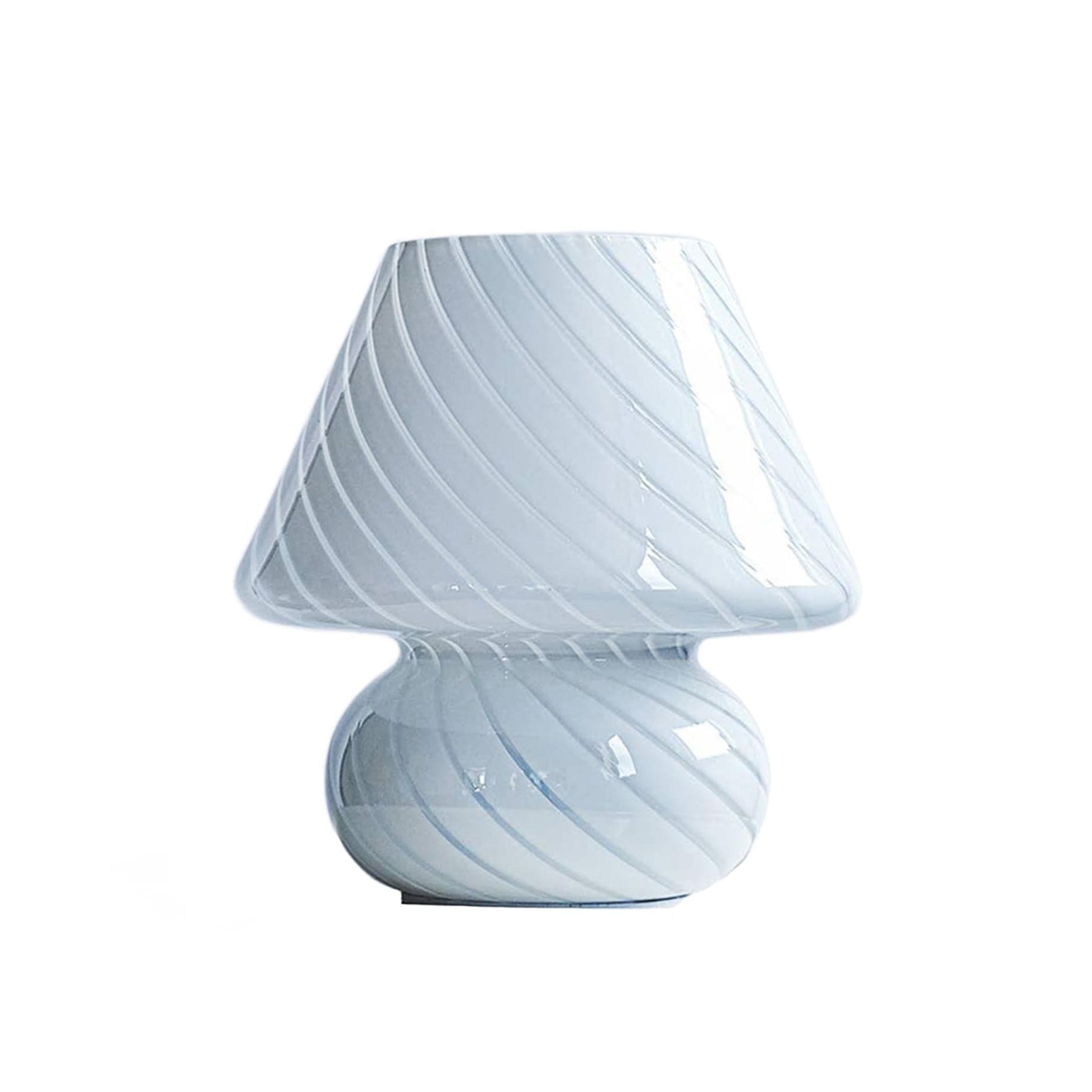 Mushroom, white glass table lamp by Humber – Nüspace