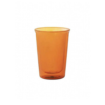 Kinto Cast, verre à double paroi qui conserve la température de vos boissons, ambre, moyen