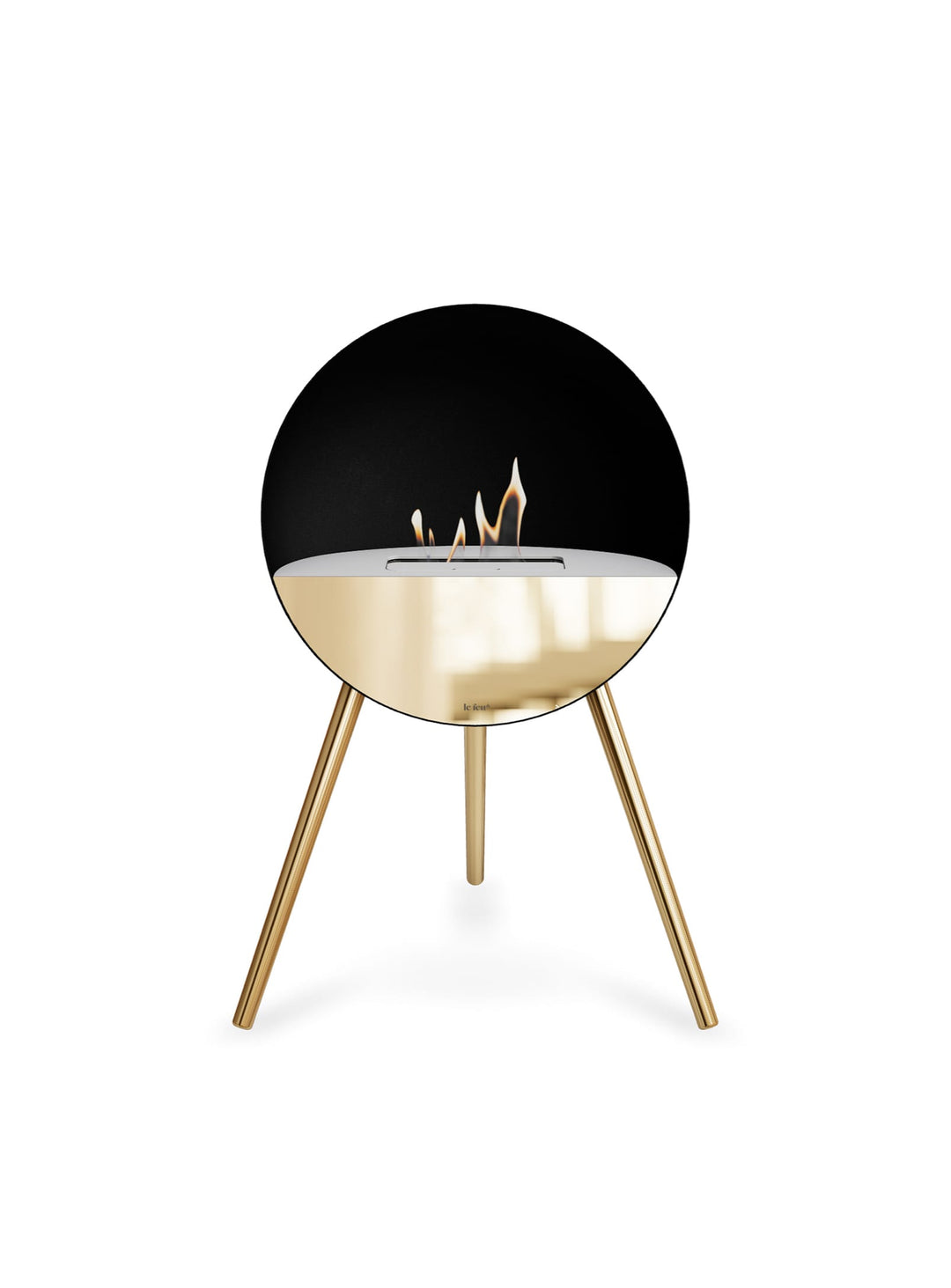 Foyer Eye noir Le Feu : feu bioéthanol et design minimaliste.