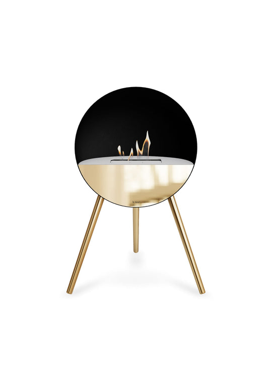 Foyer Eye noir Le Feu : feu bioéthanol et design minimaliste.