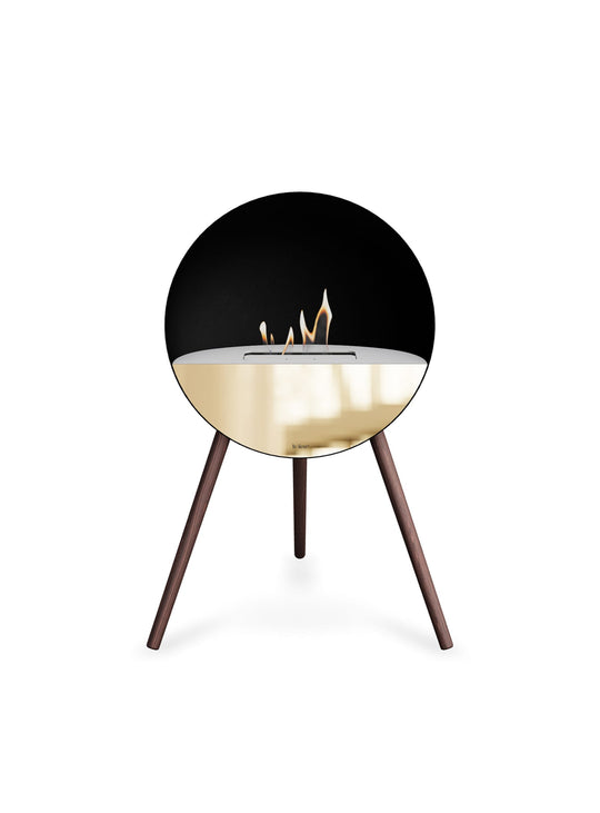 Foyer bioéthanol Le Feu Eye noir : design pur et chaleur douce.
