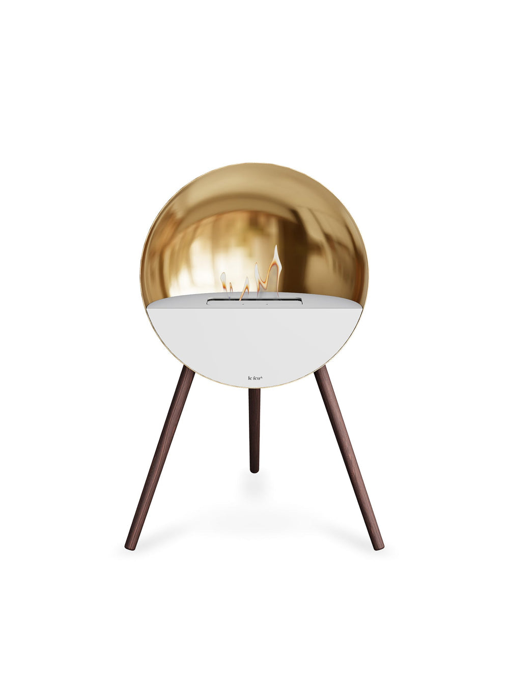 Foyer Eye or rose de Le Feu : design sculptural et chaleur raffinée.