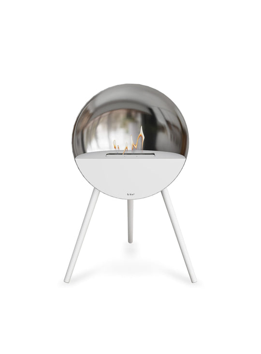 Foyer bioéthanol Eye argent : design d’exception signé Le Feu.