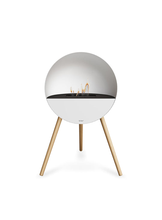 Foyer bioéthanol Le Feu Eye : style nordique et chaleur intime.