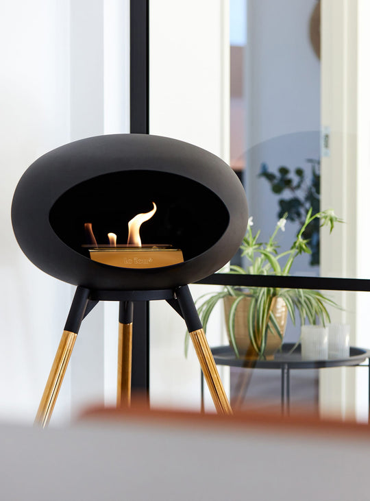 Ground High Dome fireplace<br> Black 