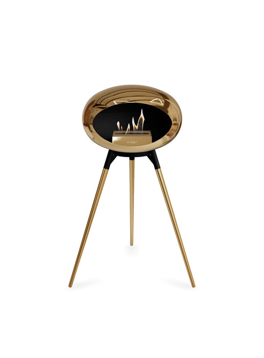 Foyer Ground High Dome or rose de Le Feu : chaleur douce et allure chic.