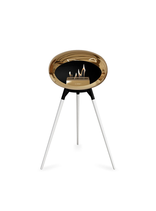 Foyer Le Feu Ground High Dome or rose : éclat chic et chaleur scandinave.