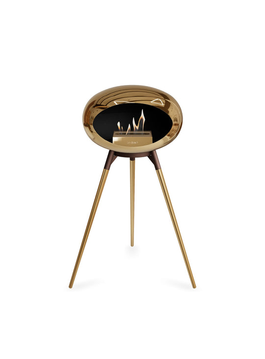 Foyer bioéthanol Ground High Dome Le Feu : chaleur douce et éclat luxueux.