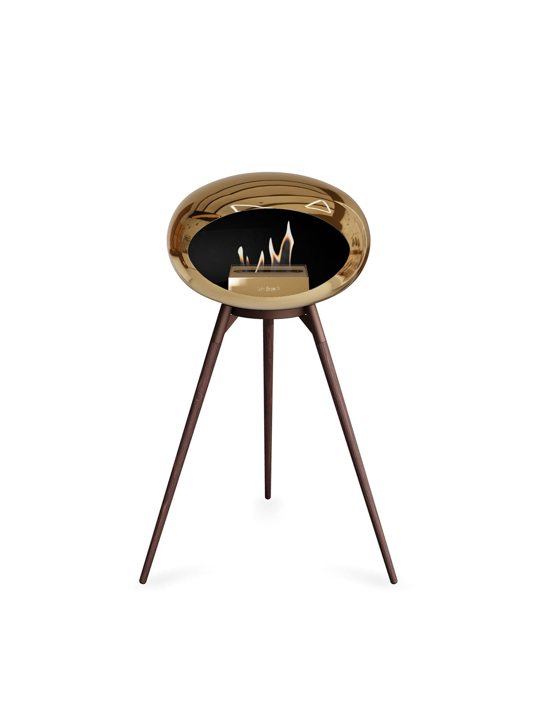 Foyer design Ground High Dome or rose Le Feu : feu raffiné et éclat élégant.