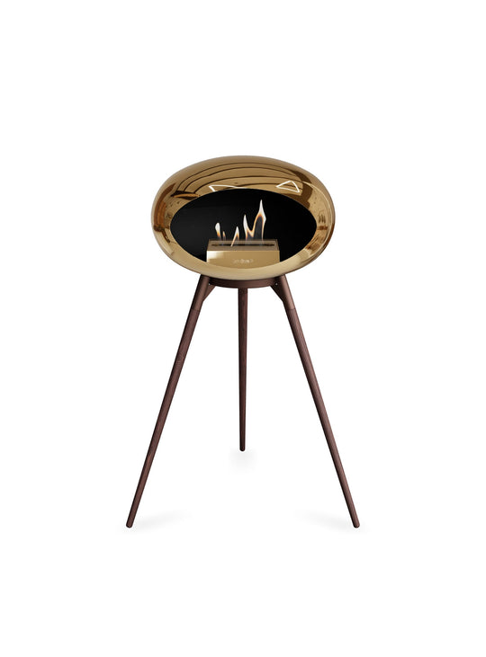 Foyer design Ground High Dome or rose Le Feu : feu raffiné et éclat élégant.