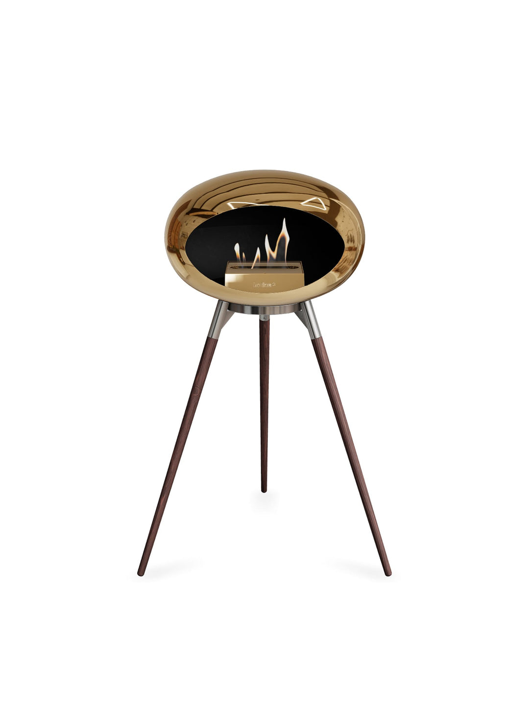 Foyer design Ground High Dome Le Feu : feu pur et brillance contemporaine.