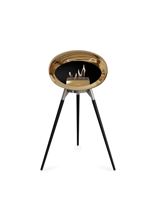 Foyer Ground High Dome or rose de Le Feu : feu élégant et allure sophistiquée.