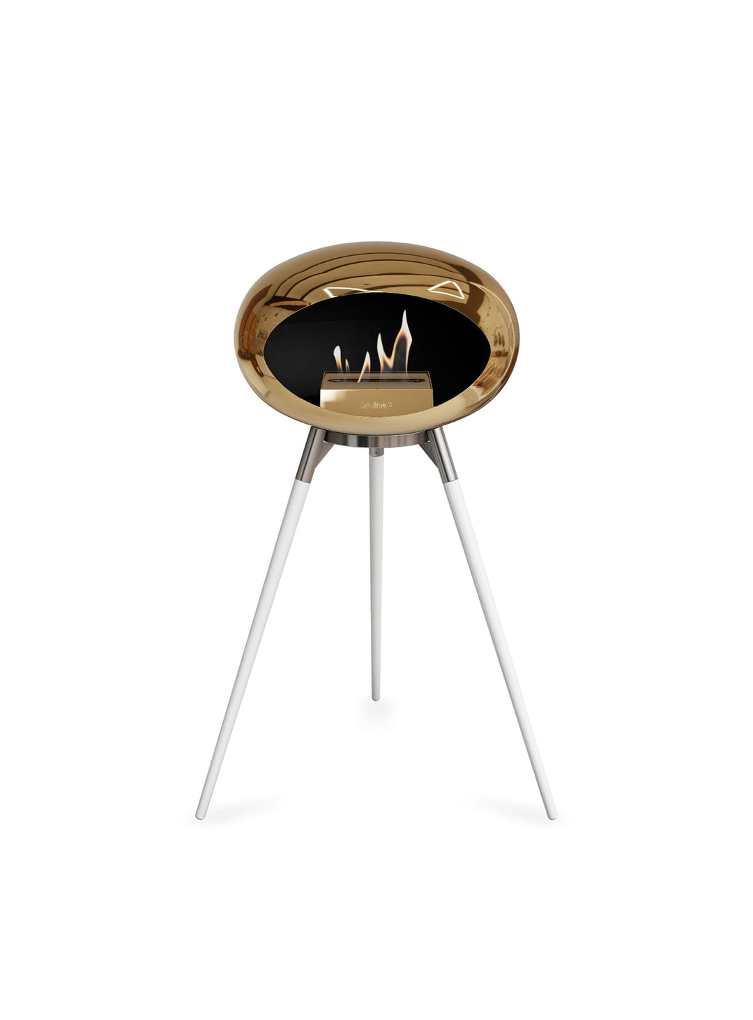 Foyer Ground High Dome or rose : feu scandinave et design raffiné.