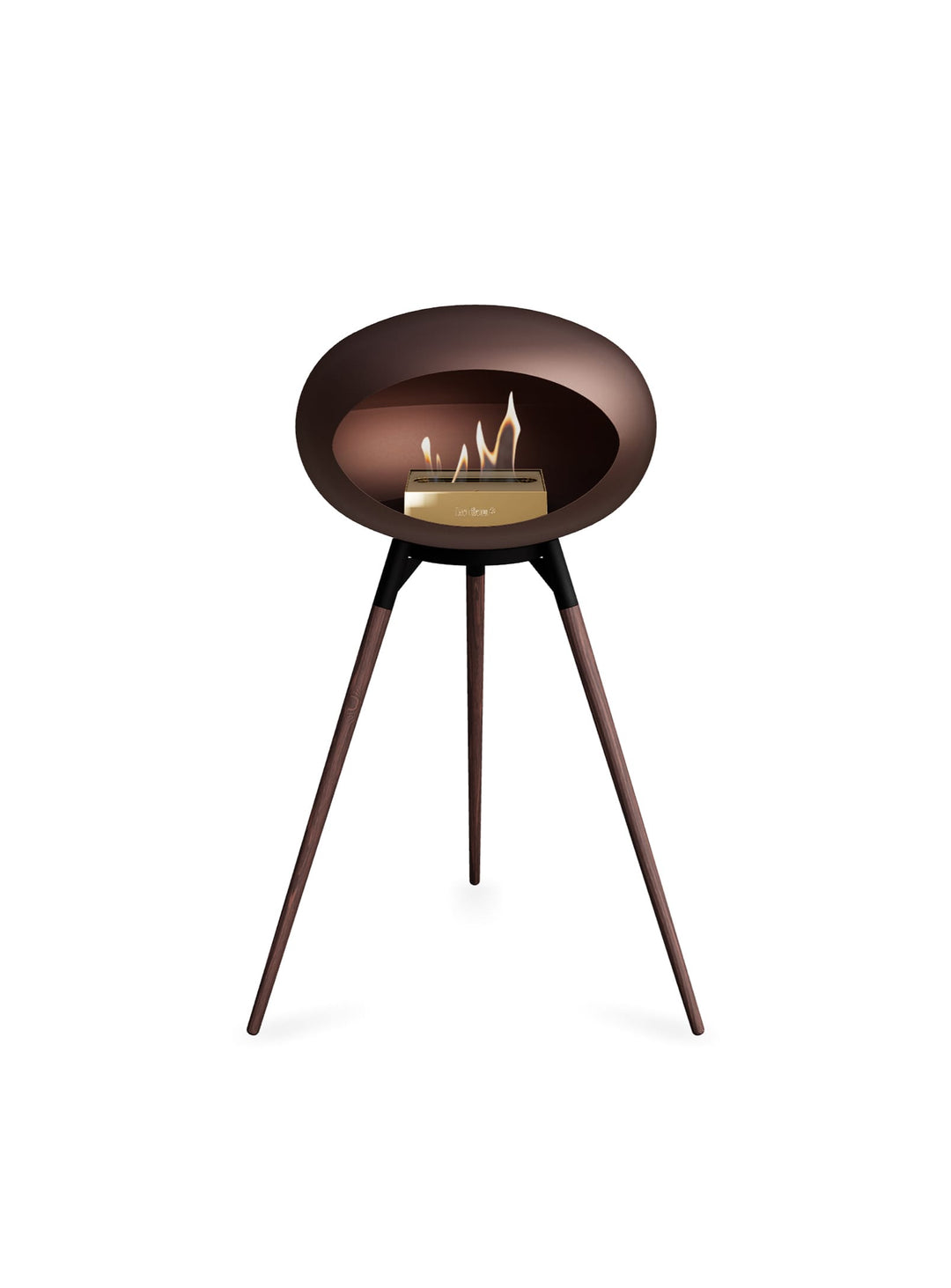Foyer Ground High Dome Le Feu Mocca : design danois et flamme apaisante.