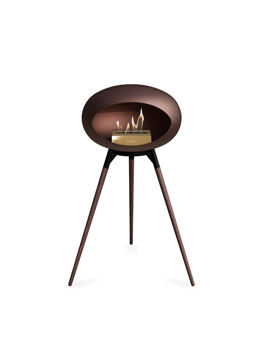 Foyer Ground High Dome Le Feu Mocca : design danois et flamme apaisante.