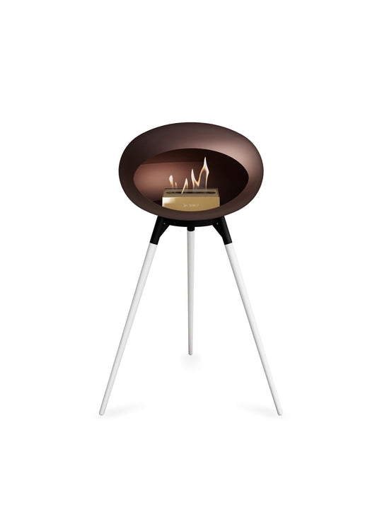 Foyer Ground High Dome Le Feu : teinte brun profond et chaleur apaisante.