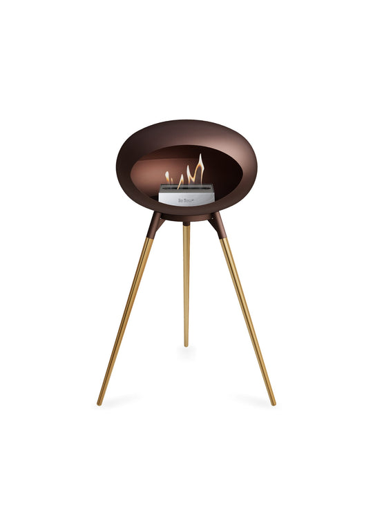 Foyer bioéthanol Le Feu Ground High Dome : chaleur terreuse et design pur.
