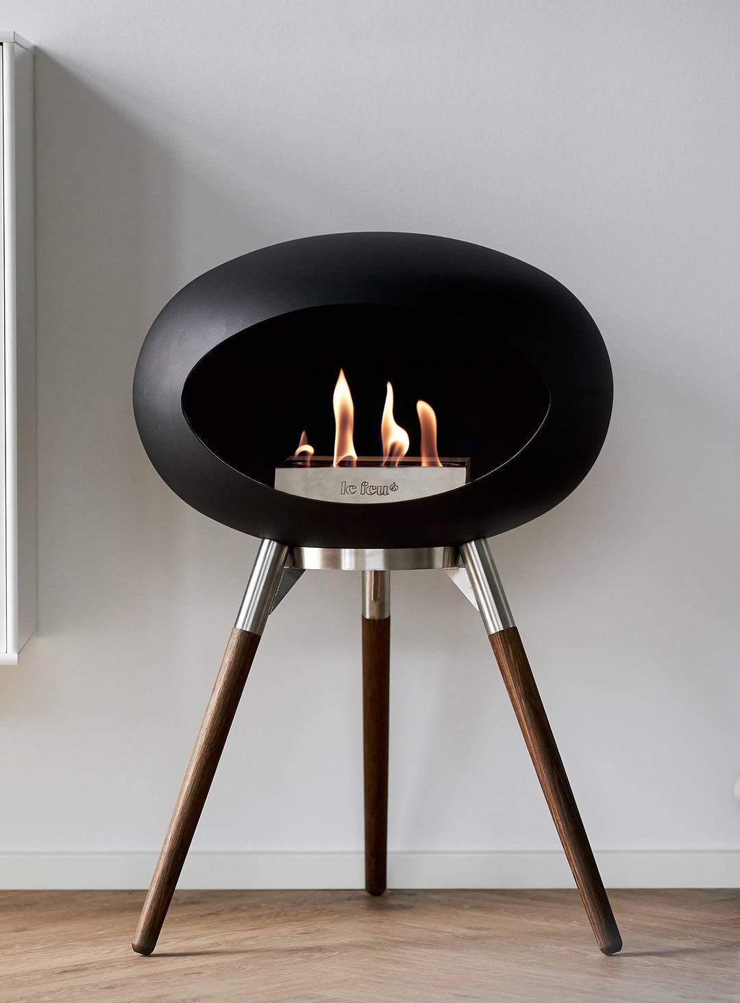 Ground Low Dome fireplace<br> Black
