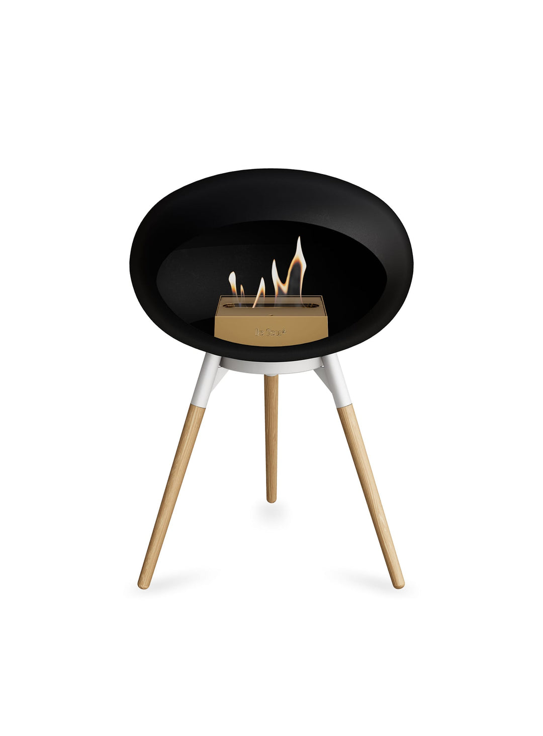 Foyer bioéthanol Le Feu Ground Low Dome : feu propre et design compact.