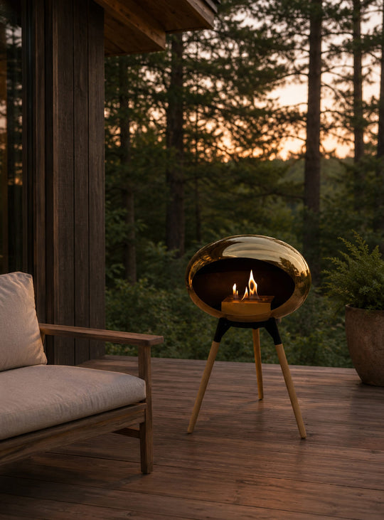 Ground Low Dome fireplace<br> Mocca