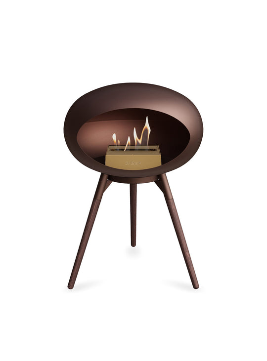 Foyer Ground Low Dome Le Feu Mocca : design compact et flamme authentique.