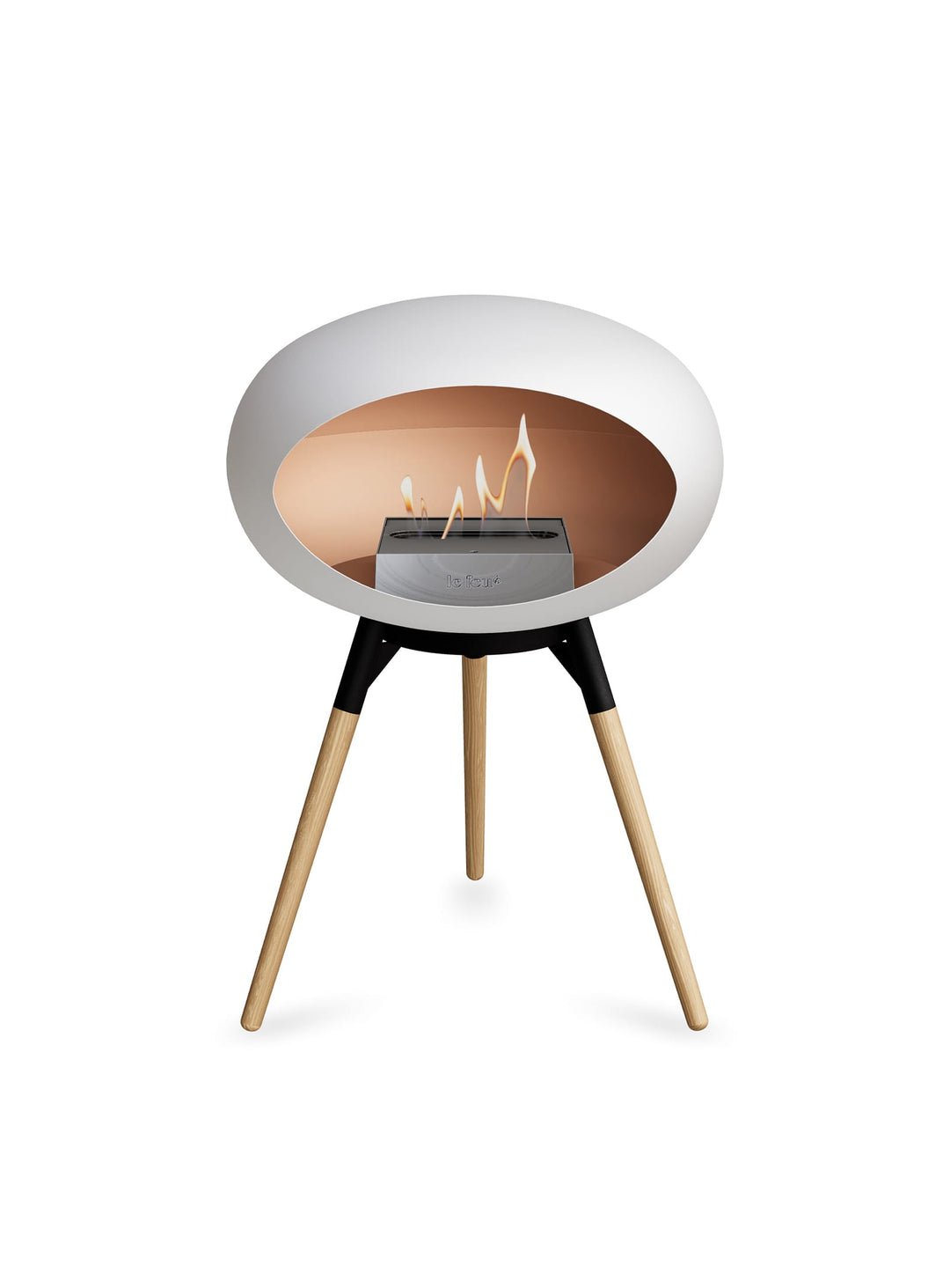 Foyer design Le Feu Ground Low Dome : feu scandinave et style épuré.