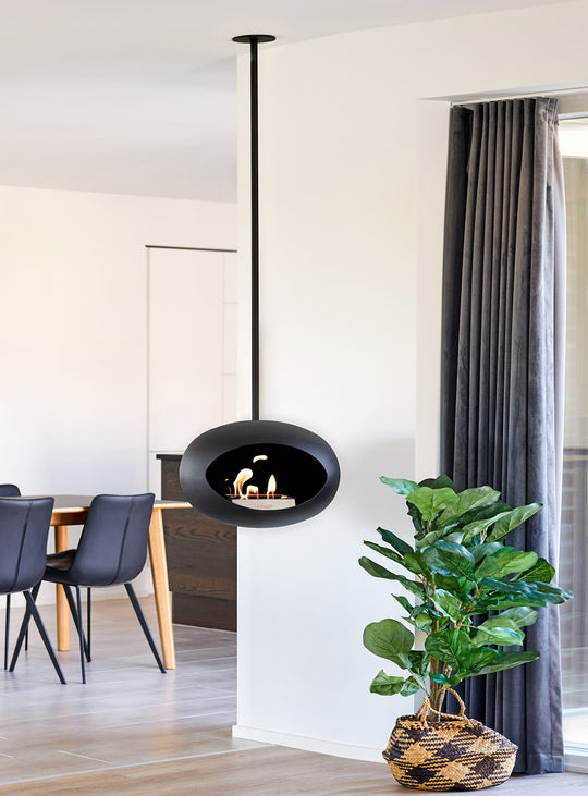 Carburant bioéthanol Le Feu : combustion performante et sécuritaire pour un feu élégant.