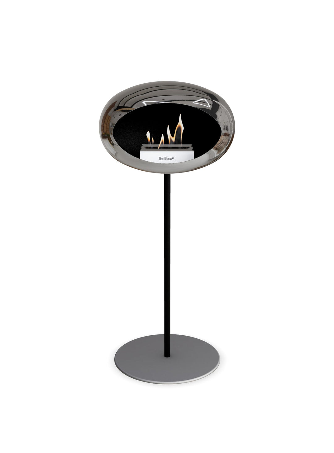 Foyer design Le Feu High Dome : feu moderne et allure scandinave.