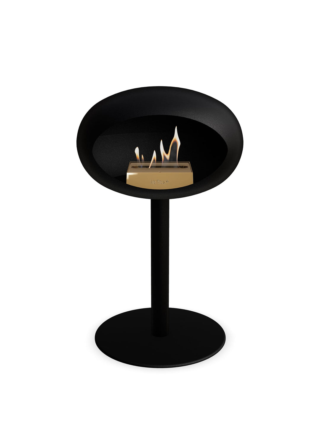 Cheminée autoportante Low Dome en Noir de Le Feu : élégance compacte.