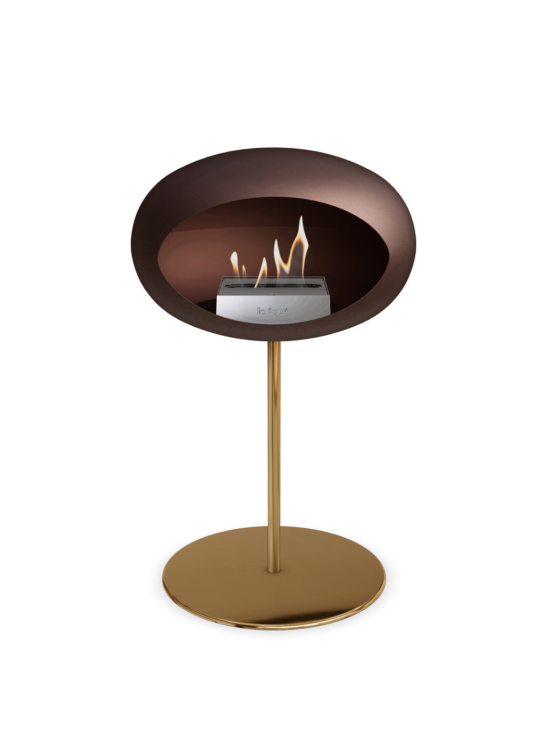 Cheminée autoportante Low Dome en Mocca de Le Feu : style ajustable.