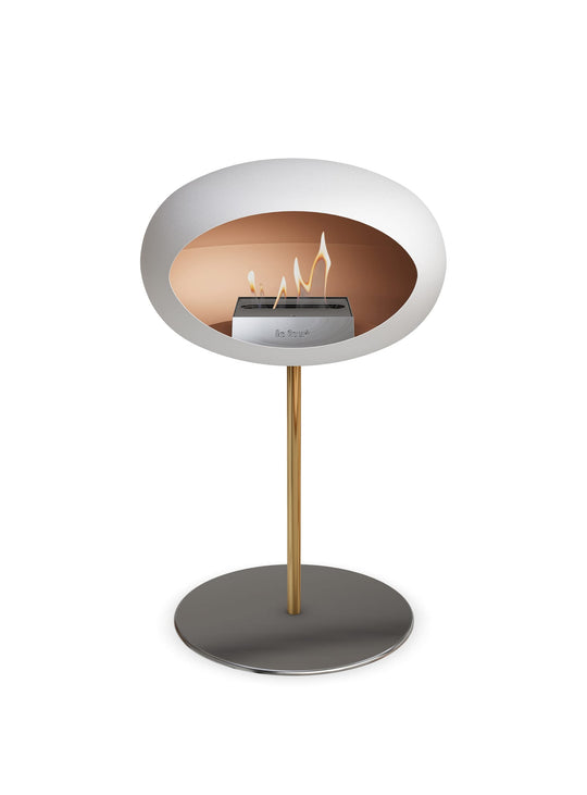 Cheminée autoportante Low Dome en blanc de Le Feu : adaptée à vos goûts.