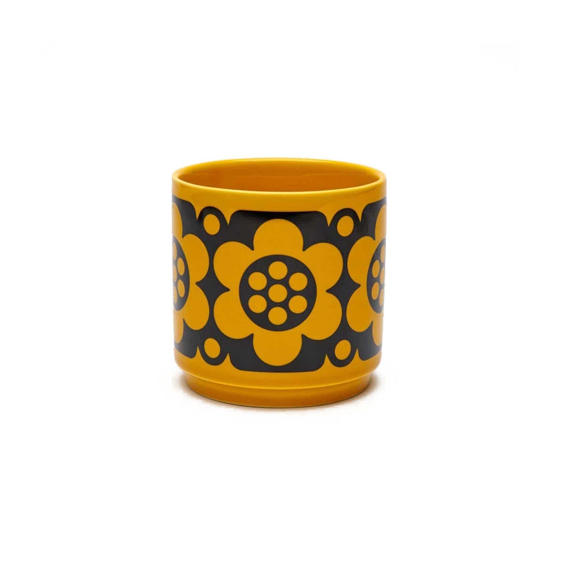 Cache pot céramique jaune design - Décoration Cache pot céramique jaune design - Décoration