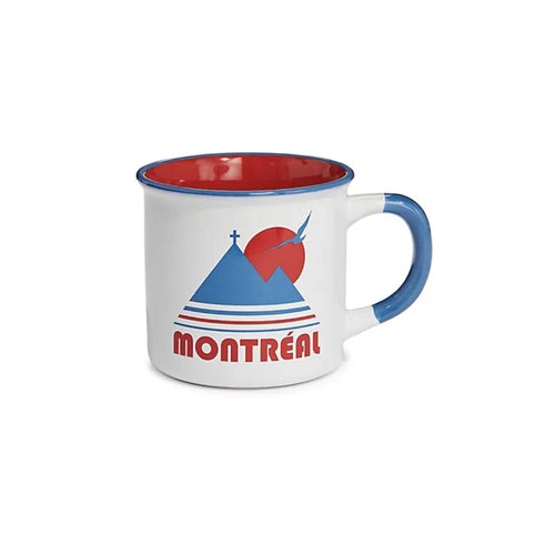 Découvrez la tasse Main and Local, un hommage élégant à Montréal, avec ses motifs emblématiques du Mont-Royal. Élevez votre rituel matinal avec ce récipient en porcelaine durable.