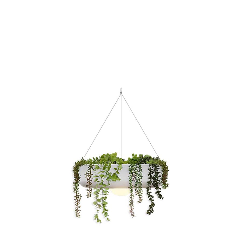Newgarden Elba, jardinière et lampe suspendue, en polyéthylène, 39