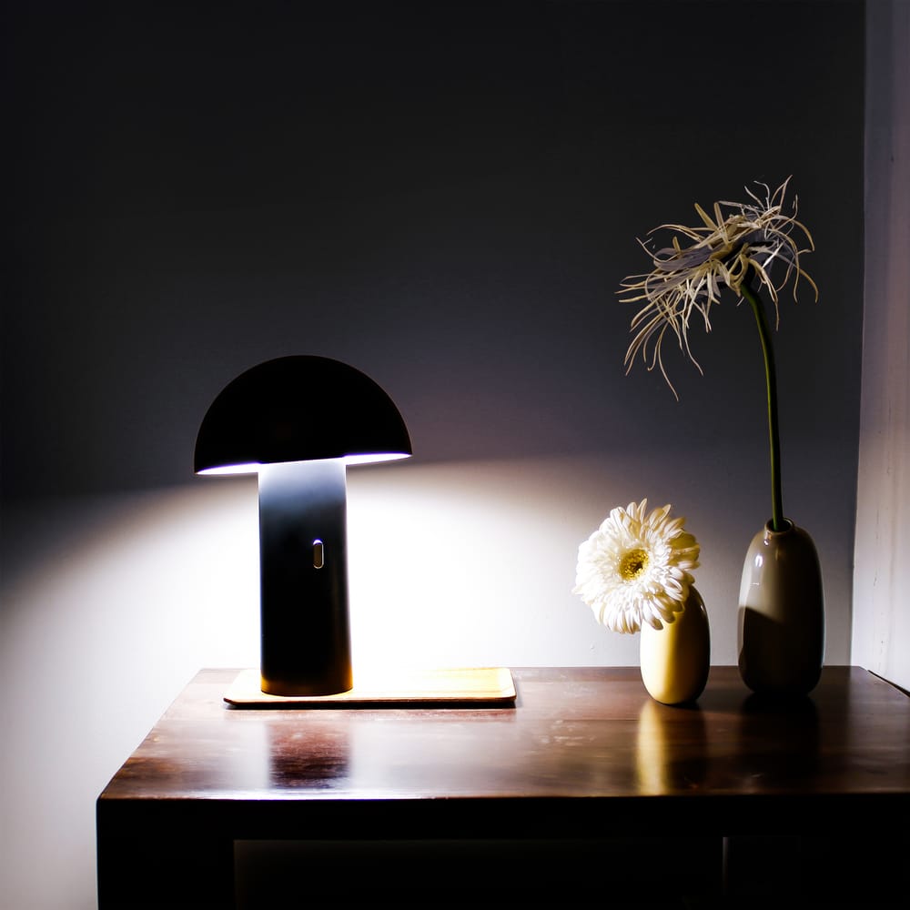 Grâce à sa conception sans fil, la lampe de table Shitake de Newgarden est un accessoire d'éclairage polyvalent, parfait pour tous les espaces de votre maison ou de votre jardin. 