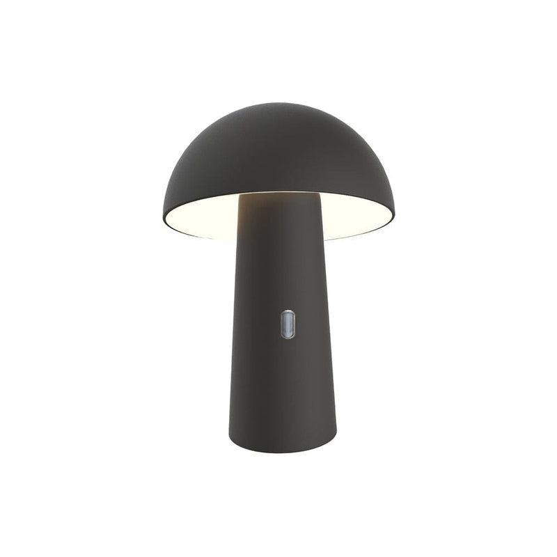 Newgarden Shitake, lampe de table rechargeable et transportable, noir