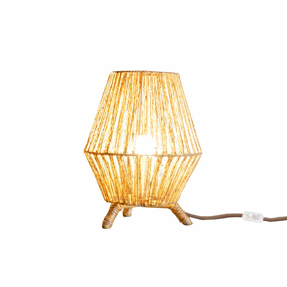 Newgarden Sisine 30, lampe de table d'intérieur, en fibres naturelles, utilisation intérieure