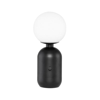 Nuevo Carina, lampe de table avec un globe, noir