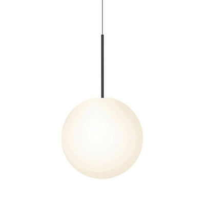 Pablo Designs Bola Sphere, lampe suspendue, en verre et aluminium, 16ʼʼ, noir mat