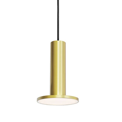 Pablo Designs Cielo, lampe suspendue LED ronde, en aluminium, laiton