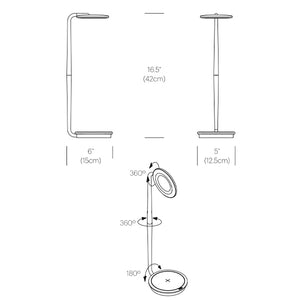 Pixo Plus, lampe de table avec chargeur de téléphone par Pablo Designs