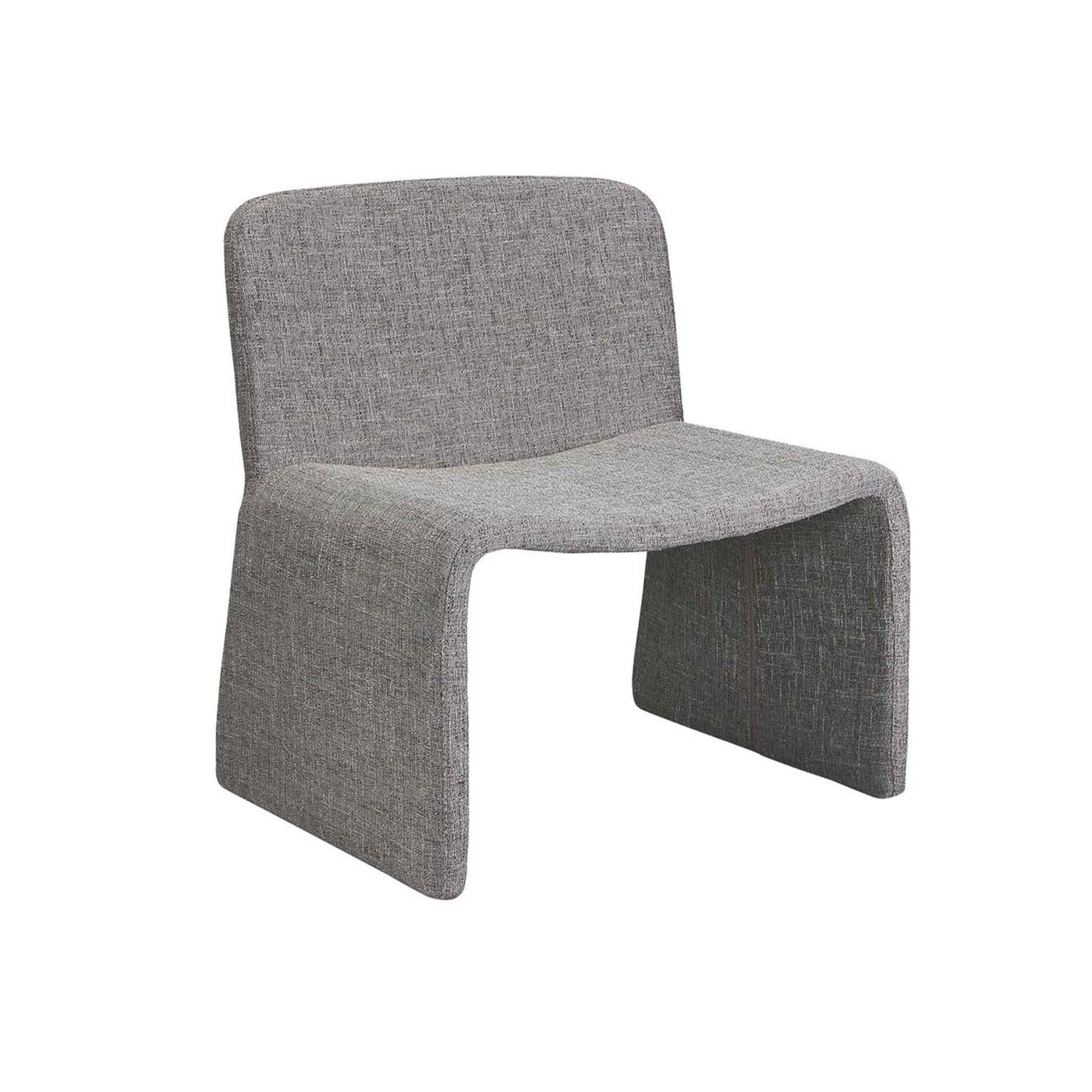 Habillez votre espace avec le fauteuil Ella : revêtement en polyester pour un confort durable et une esthétique raffinée. Gris.