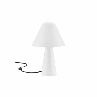 Jovial, lampe de table en forme de champignon, en métal, blanc