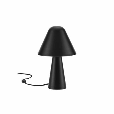Jovial, lampe de table en forme de champignon, en métal, noir