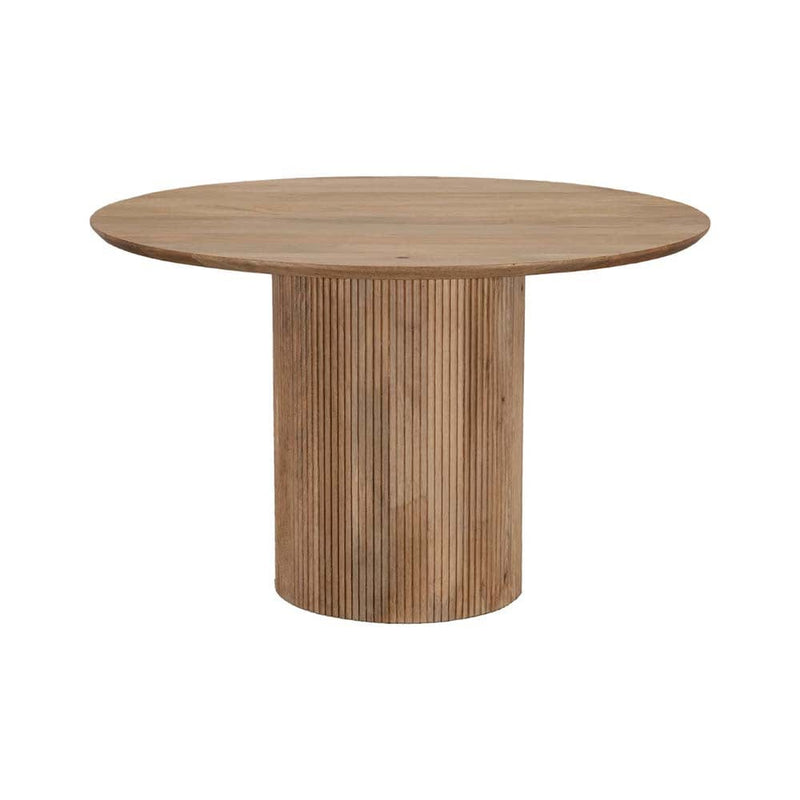 Sélection Nüspace Cylinder, table de salle à manger pour 6 personnes, en bois de manguier, naturel